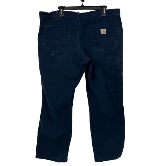 CARHARTT Men’s Work/Casual Pants Sz W40”/Inseam Measures 29” Color Blue Pockets - Picture 3 of 15